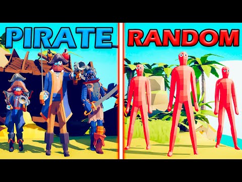 MEGA PIRATE TEAM vs RANDOM UNITS TEAM - Totally Accurate Battle Simulator | TABS
