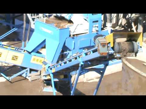 Washed recycled sand from a C&D recycling plant