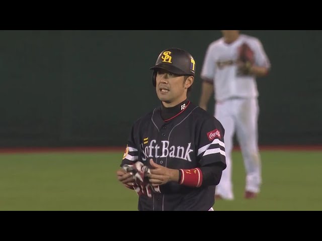 【5回表】ホークス・高谷 反撃のタイムリー2ベースヒット!! 2020/9/30 E-H