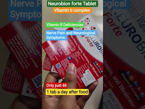 Neurobion forte tablet for vitamin b deficiency & neuro pain #shortvideo