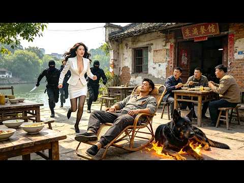 💗Beautiful CEO is hunted by kung fu masters, but a shabby diner guard saves her, and love is born!