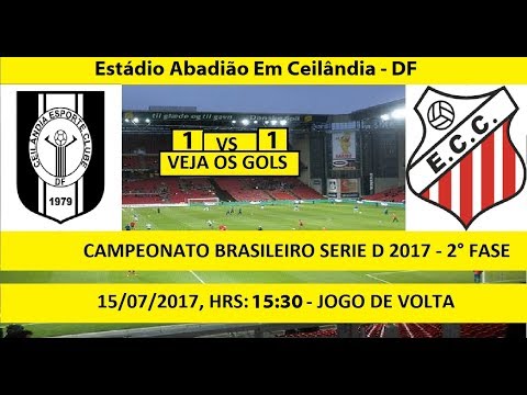 CAMPEONATO BRASILEIRO SERIE D 2017 CEILÂNDIA-DF 1 X 1 COMERCIAL-MS