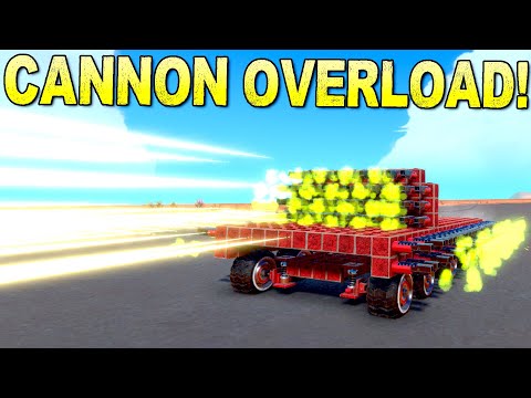 We Used an ABSURD Amount of Cannons to Battle Each Other! - Trailmakers Multiplayer
