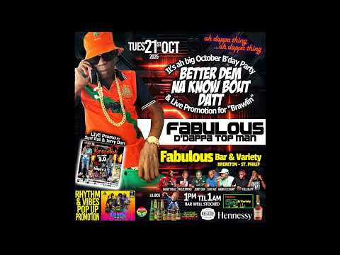 FULL KLIPP ENT', JERRY DAN - LIVE BRAWLIN THE CRUISE PROMO & FABULOUS B'DAY BASH (OCT 21ST 2025)