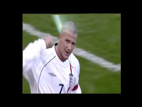 Gol Beckham que classificou a Inglaterra para copa de 2002