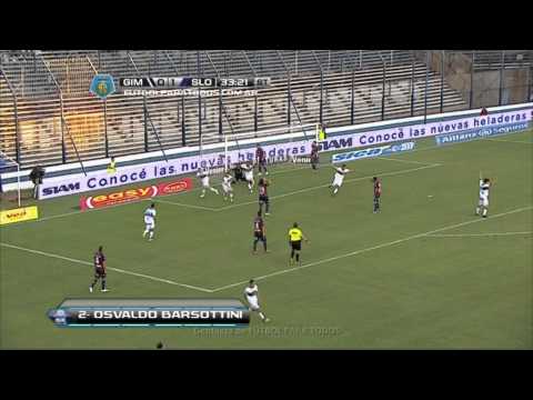 Gol Barsottini. Gimnasia (LP) 1 San Lorenzo 1. Final 2014. Fecha 9. Fútbol Para Todos.