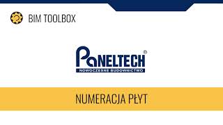 BIM TOOLBOX PANELTECH - Numeracja płyt (7/12)