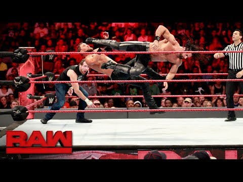 Dean Ambrose & Seth Rollins vs. The Miz & The Miztourage - Handicap Match: Raw, July 24, 2017
