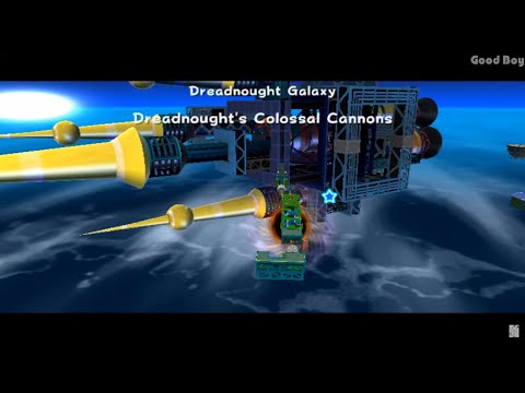 Dreadnought's Colossal Cannons. Super Mario Galaxy. Pt.77 Longplay