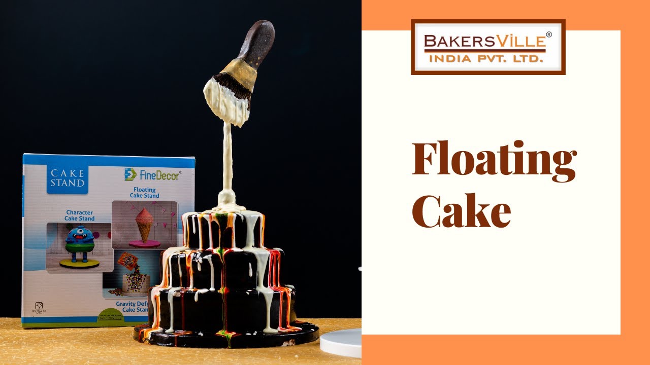 Floating Cake With Finedecor Floating Cake Stand