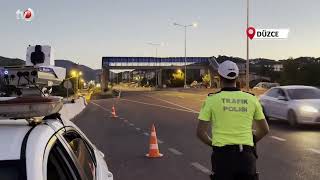 Düzce'de Hızlı Sürücüler Radara Yakalandı