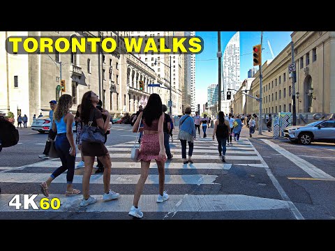 Downtown Toronto Front, Wellington & Movie Shoot Walk (Sept 2021)