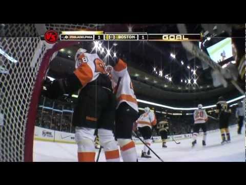Claude Giroux Goal vs Boston (10-6-11)
