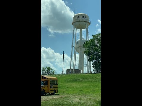 WATCH: Water tower comes down in Alma