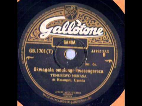 Temusewo Mukasa Uganda Harp Gallotone GB.1701 78 rpm
