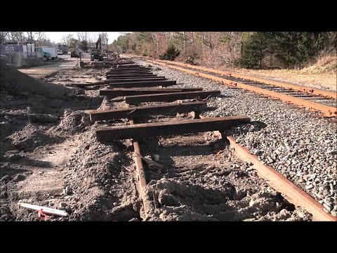 Abandoned railroad siding restoration - Gallo freight siding - Sagamore, MA