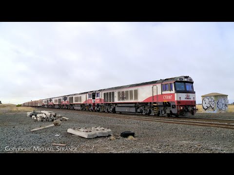 SCT 3MP9 Mixed Freight: Boxcars, Containers & Steel Train (10/4/2024) - PoathTV Australian Railways