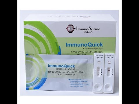 ImmunoQuick COVID-19 Rapid Antibody Test Kit, ICMR Approved