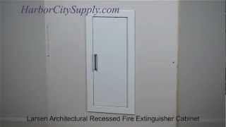 Larsen Architectural Series Recessed Fire Extinguisher Cabinet