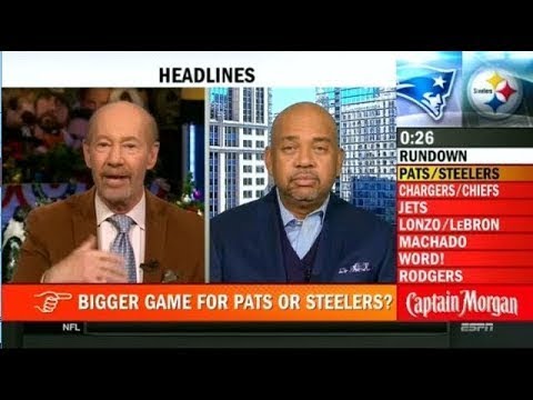 Pardon the Interruption 12/15/2017 - Bigger Game For Patriots or Steelers?