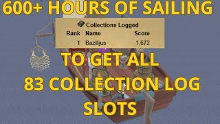 I Didn't Quit, It Took Me OVER 600 HOURS To Get ALL 83 Sailing Collection Log Slots