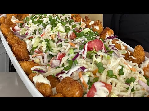 Making a quick chicken noodle salad using Indomie packet noodles 😍 #fehmz #shortsafrica