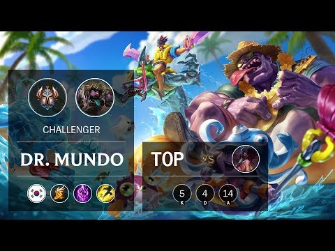 Dr. Mundo Top vs Akali - KR Challenger Patch 9.16