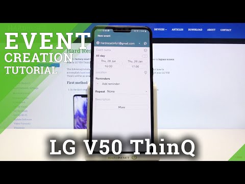 How to Add Event to Calendar in LG V50 ThinQ – Find Calendar Events Options