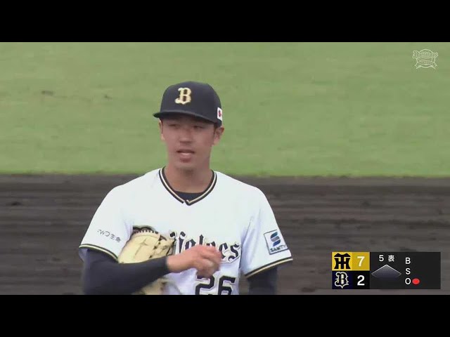 【ファーム】公式戦初登板!! バファローズのドラフト3位ルーキー・齋藤響介 最初の打者から三振を奪う!!  2023年5月20日 オリックス・バファローズ 対 阪神タイガース