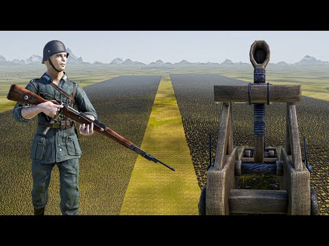 500.000 GERMAN SOLDIERS vs 50.000 CATAPULTS - Ultimate Epic Battle Simulator 2 UEBS 2