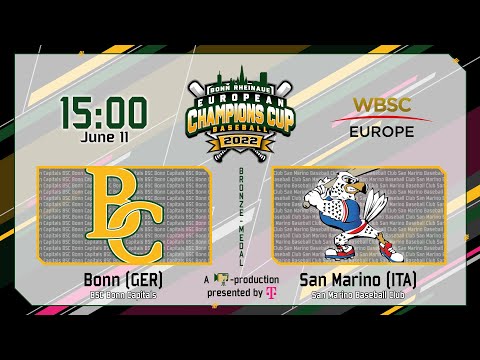 Baseball European Champions Cup 2022: Bonn vs San Marino