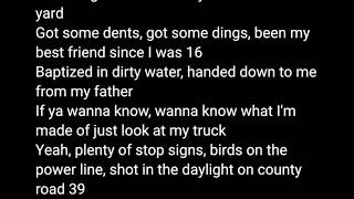 Chase Rice - Look At My Truck (Lyrics on Screen)