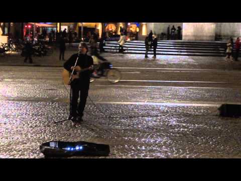 STREET MUSICIAN - DAM SQUARE - AMSTERDAM  HD1080p