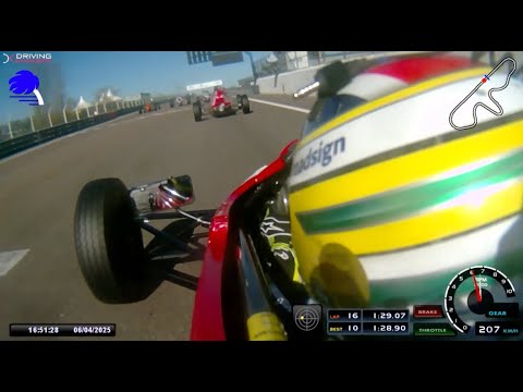 HISTORIC TOUR 2025 DIJON, FORMULA FORD KENT, RACE 2, ONBOARD VAN DIEMEN RF92 N°41