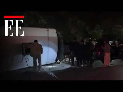 Siniestro en la vía Bogotá-La Vega: un autobús se volcó y dejó cuatro heridos | El Espectador