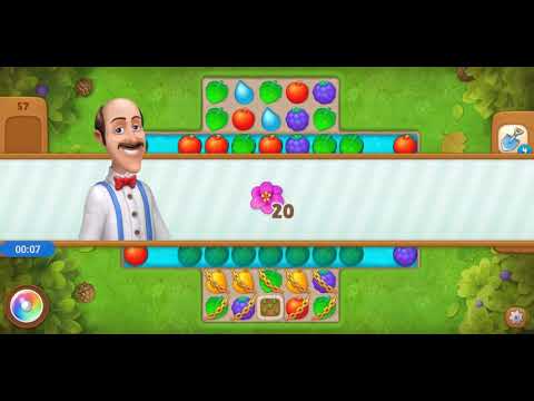 #Gardenscapes Level #57 Walkthrough, #No Boosters