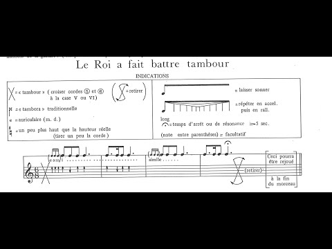 Eric Pénicaud - Aux Marches du Palais for Voice and Guitar (1989) [Score-Video]