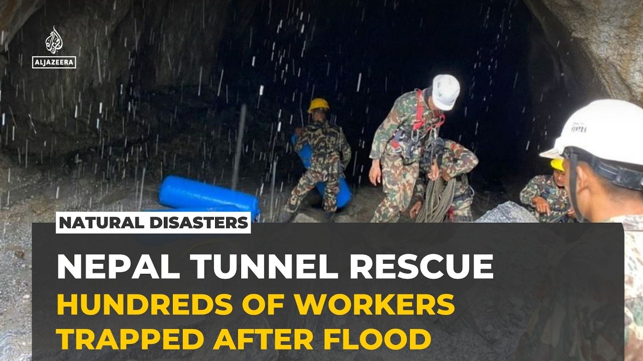 Nepal rescuers race to reach hundreds feared trapped in Rasuwa hydropower tunnels