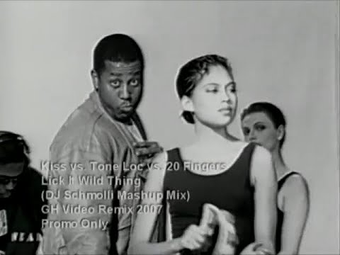 20 Fingers vs Kiss vs Tone Loc | Lick It Wild Thing (short version)