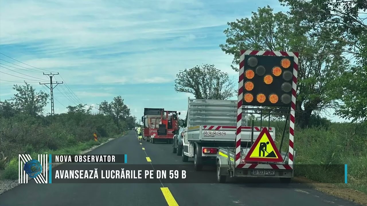 Avansează lucrările pe DN 59 B