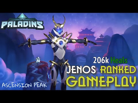 Jenos 206K Heals | Paladins RANKED Gameplay
