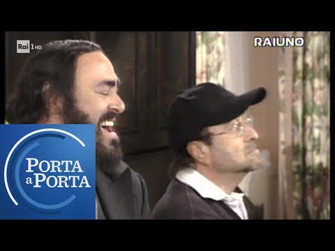 Il ricordo di Luciano Pavarotti e Lucio Dalla sulle note di "Caruso" - Porta a porta 20/06/2019