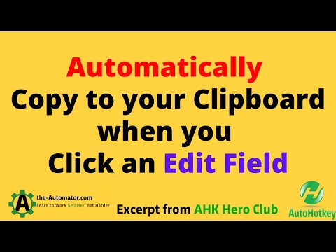 How to Easily Copy Edit field to the Clipboard