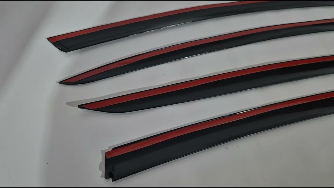 Tesla Model 3 2017- гг. Ветровики Niken Luxury (4 шт) Video 1