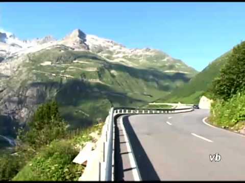 The Great St. Bernard Pass in the Alps between Italy and Switzerland