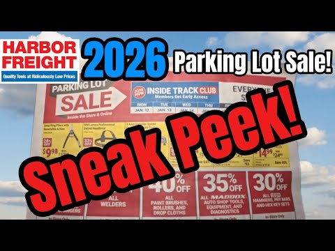 Harbor Freight Parking Lot Sale 2026! HUGE!