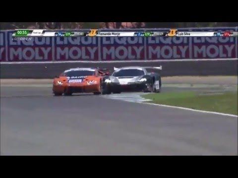 International GT Open 2016. Race 2 Estoril. Leaders Crash on the Last lap