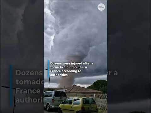 Damaging tornado rips through Southern France