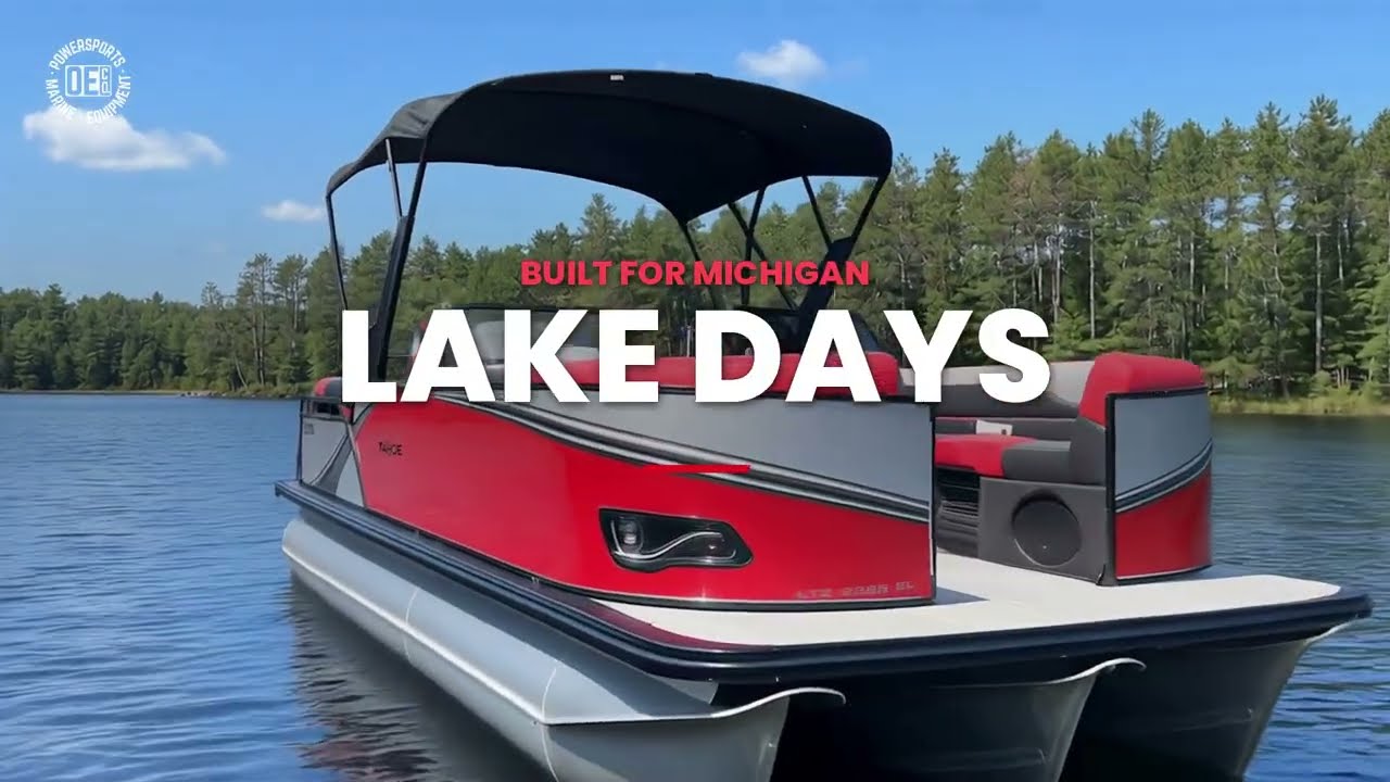 2026 Tahoe LTZ 23' Elite Windshield Tritoon w/ 200hp Mercury (Red) TRITOON