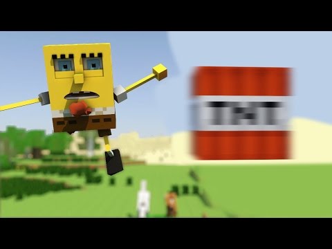 EPIC Minecraft 3D Machinima: Spongebob Explodes!